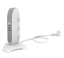Grip 5 Outlet Tower Surge Protector with 2 USB / 1 USB-C Ports