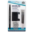 ball-and-chain-security-pen-set-|-1-pen-1-adhesive-mount-and-5-refills-black-840140393538
