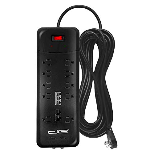 10-outlet-surge-protector-25-ft-black-840140300413