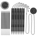 8-pens-2-mounts-10-refills-black-812376041729