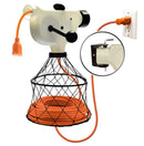 Extension Cord Reel Winder with 2 Fixed and 1 Swivel Wall Mount Brackets