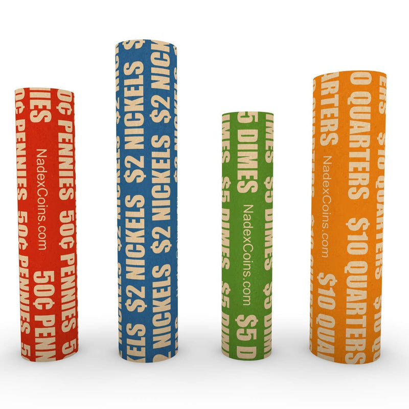 Italic Coin Roll Wrappers for U.S. Coins