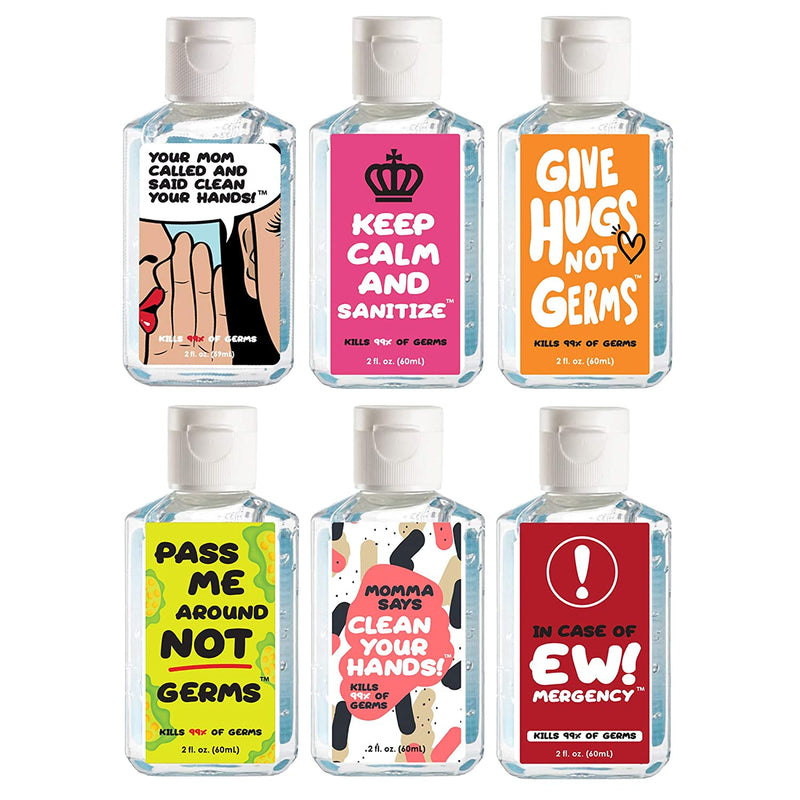 Hand Sanitizer, Variety Bundle, 2 oz, 6 Pack