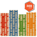 300 Flat  Bright Coin Wrappers