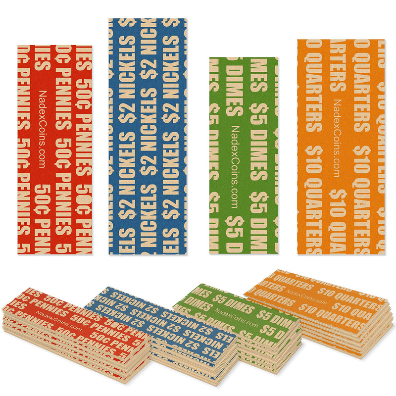 Bright Coin Roll Wrappers for U.S. Coins