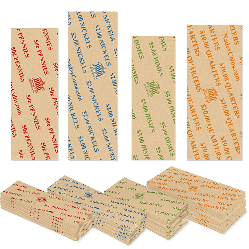 Italic Coin Roll Wrappers for U.S. Coins