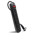 6-Outlet Surge Protector with Flat Plug (Power Strip)