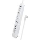 Grip 4 Outlet Powerstrip Surge Protector with 4x USB ports