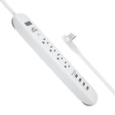 Grip 4 Outlet Powerstrip Surge Protector with 4x USB ports