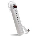 6-Outlet Surge Protector with Flat Plug (Power Strip)