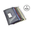 Multicolor 7 Days Bank Deposit Cash and Coin Pouches